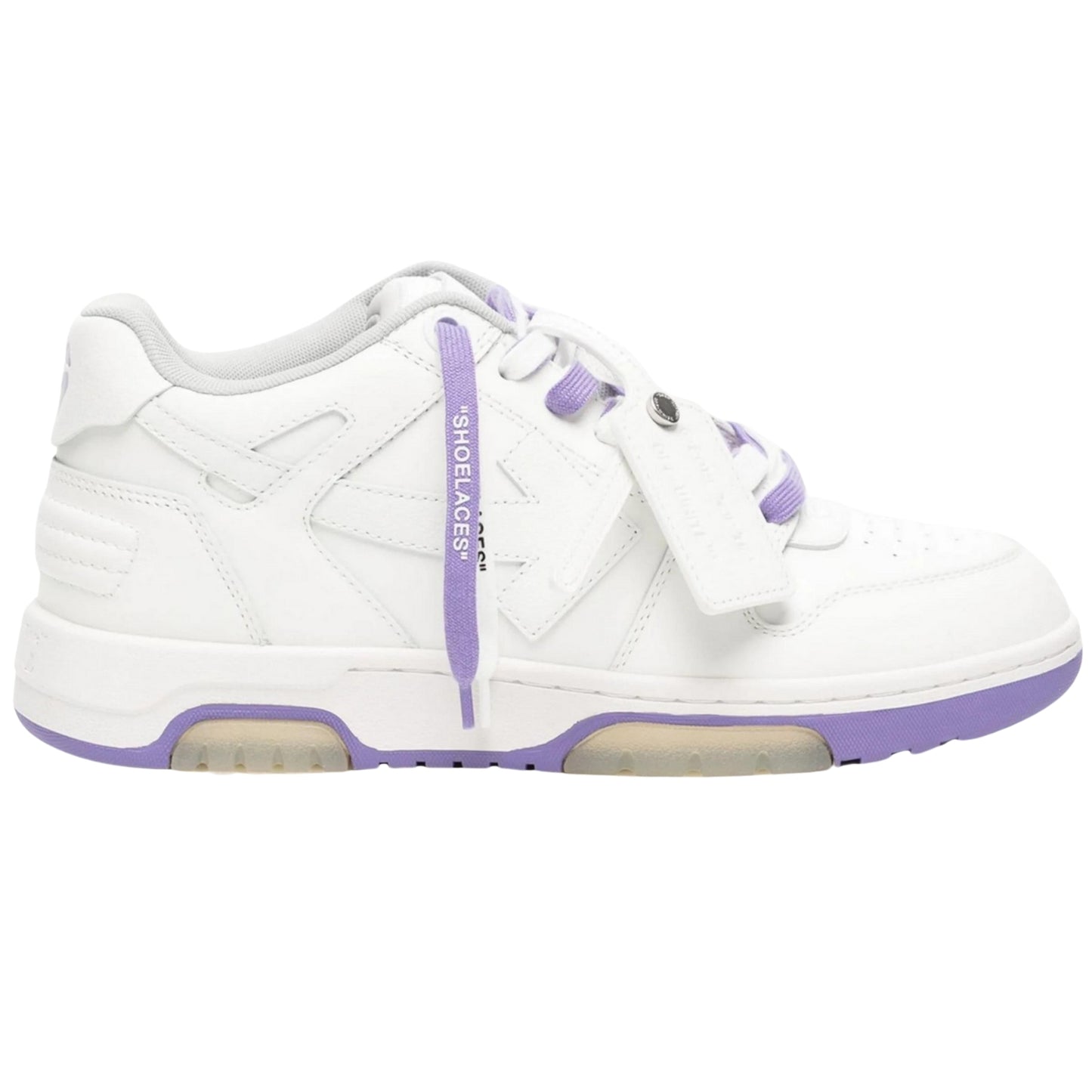 Off-White Out Of Office Lilac Calf Leather Sneakers
