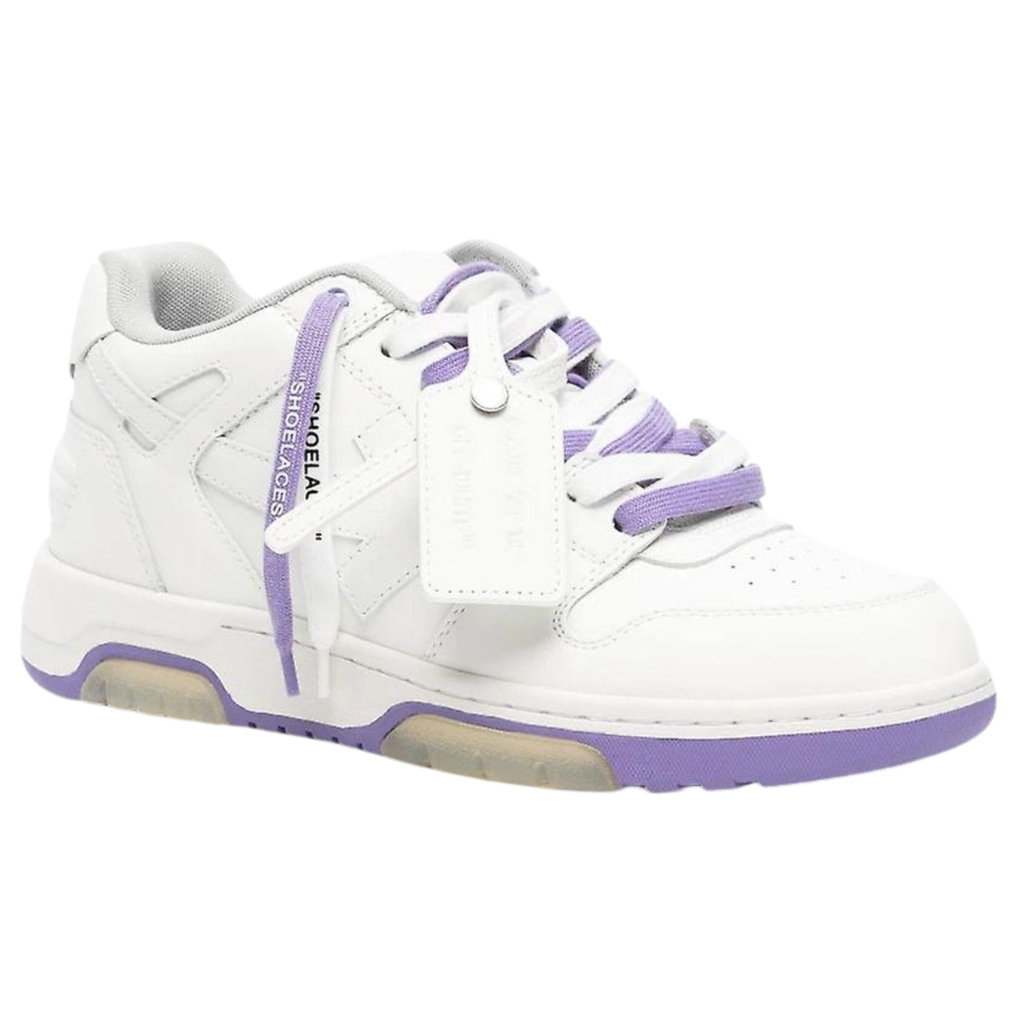 Off-White Out Of Office Lilac Calf Leather Sneakers