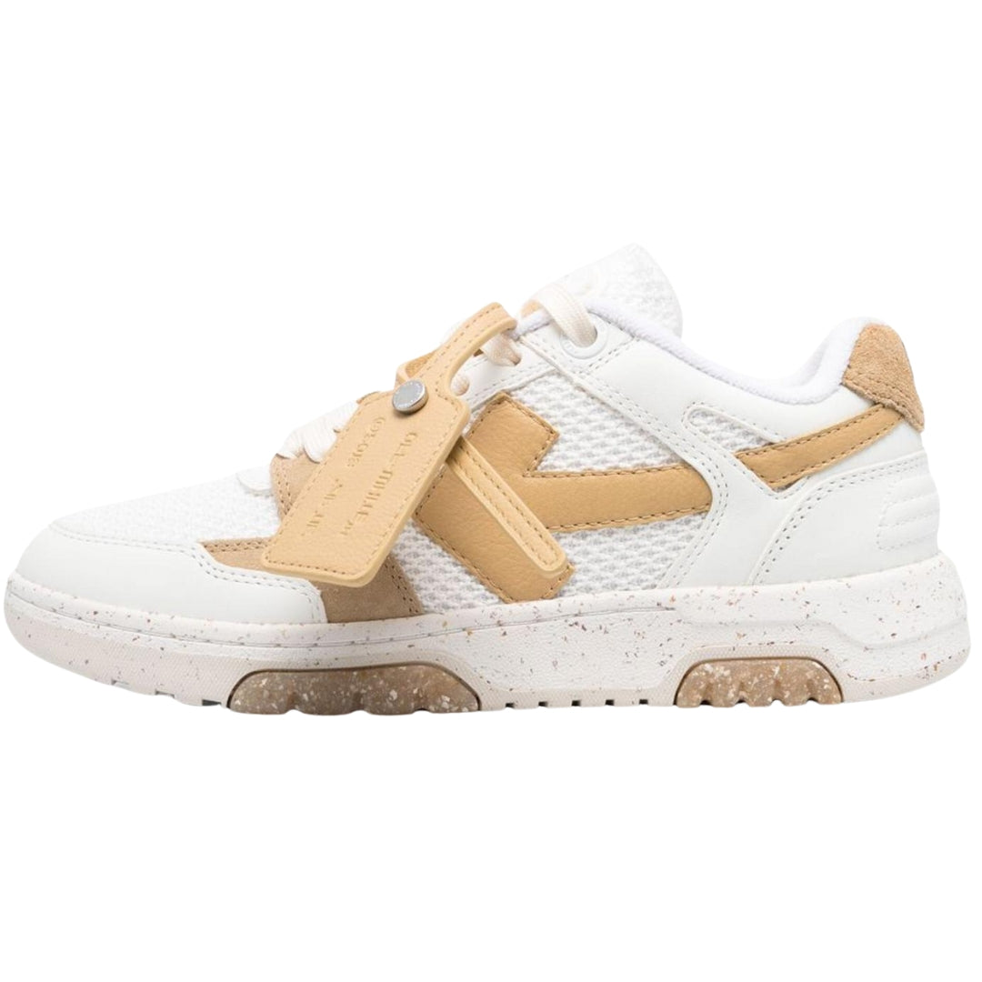 Off-White Out Of Office Slim Beige Mesh Sneakers