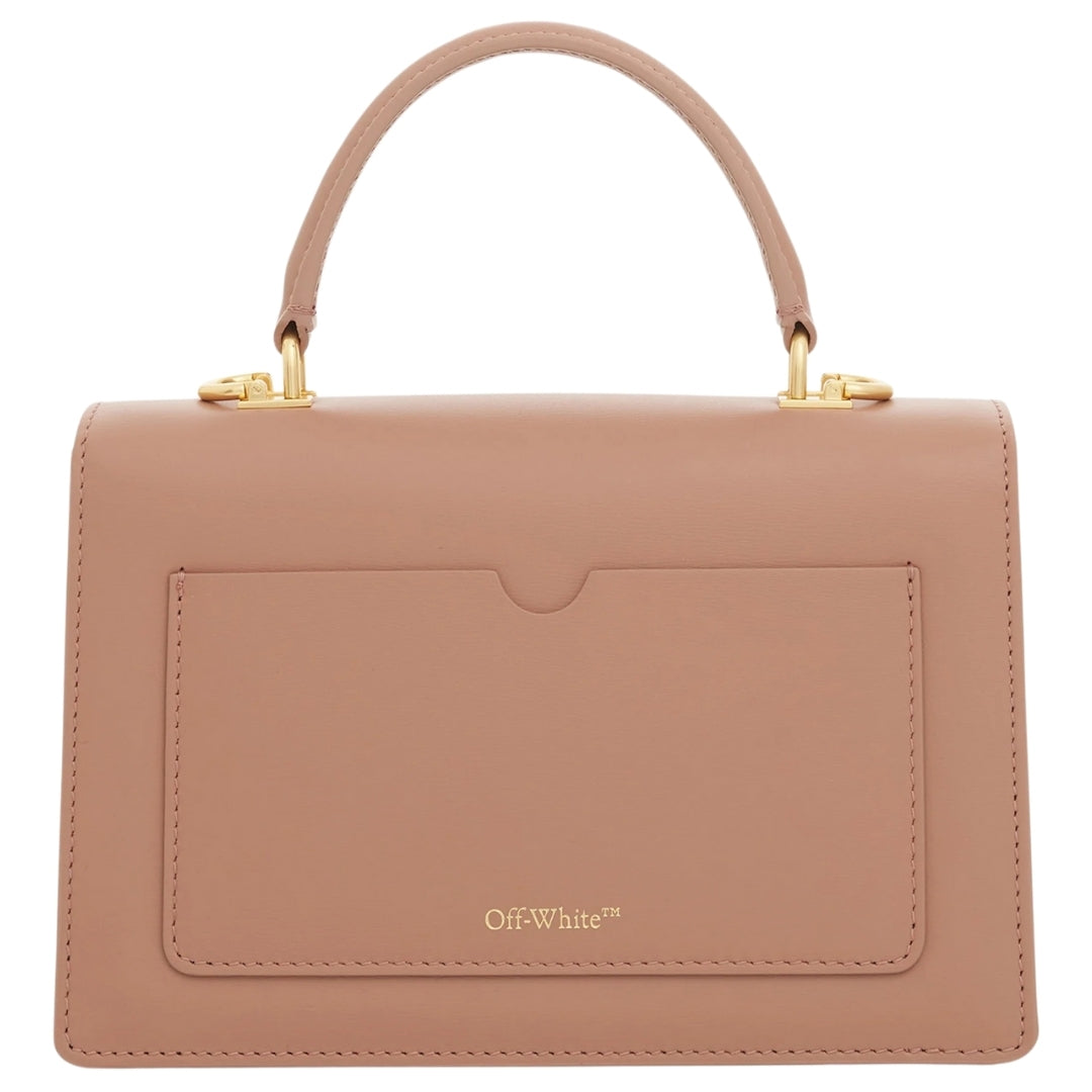 Off-White Jitney 1.4 Top Handle Nude Bag