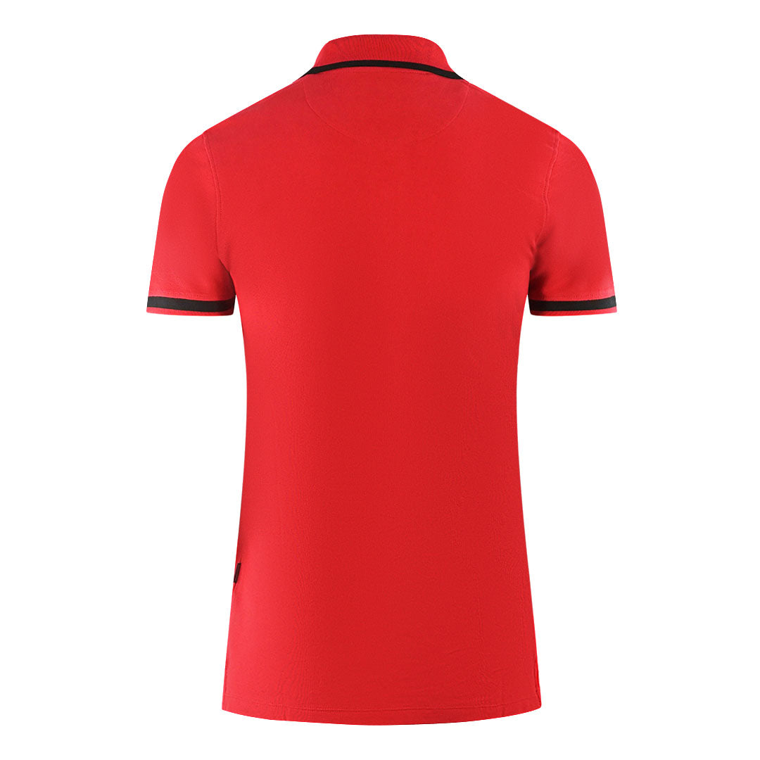 Aquascutum London Union Jack Red Polo Shirt
