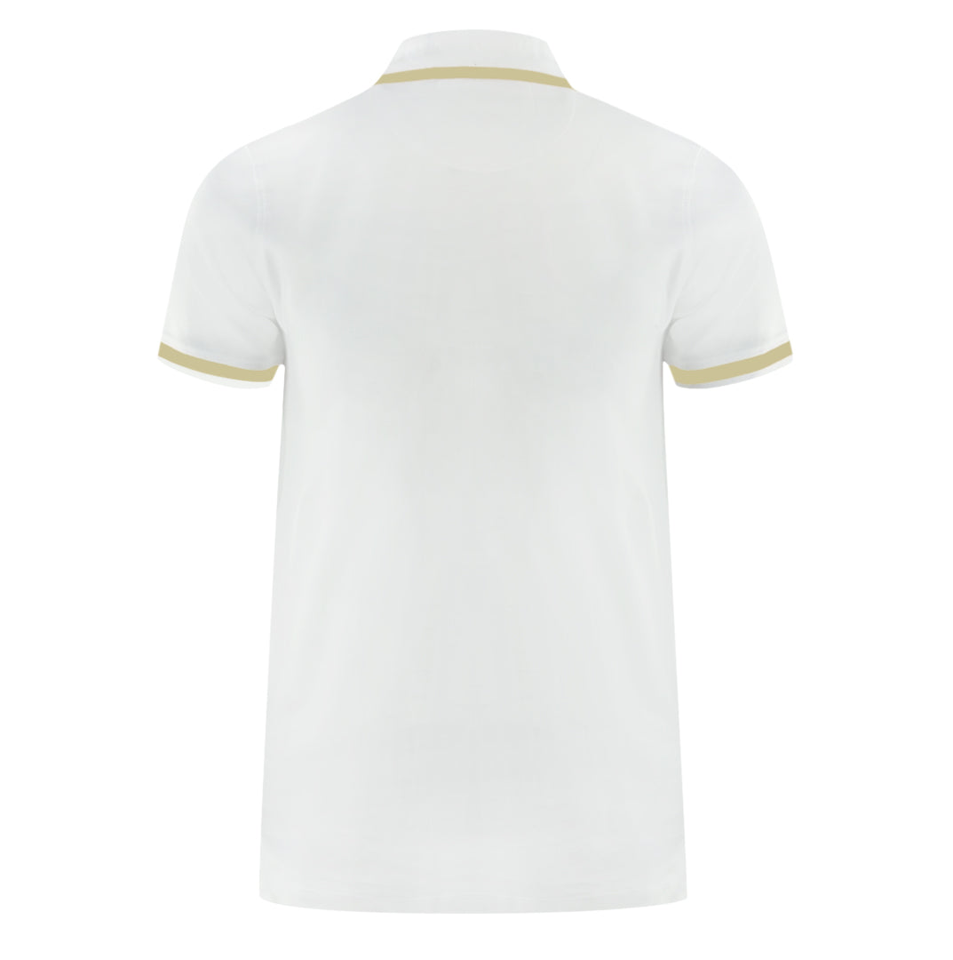 Aquascutum Tipped Aldis White Polo Shirt