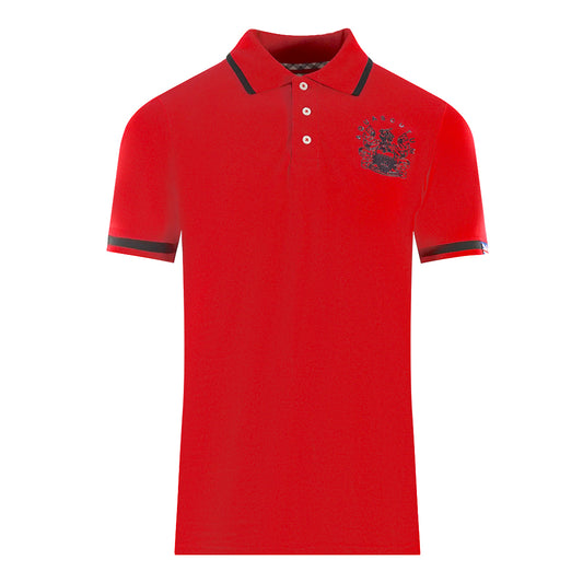 Aquascutum Tipped Aldis Red Polo Shirt