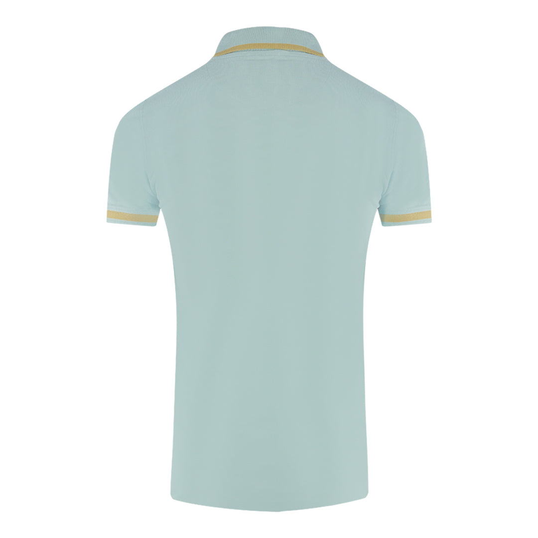 Aquascutum Tipped Aldis Light Blue Polo Shirt