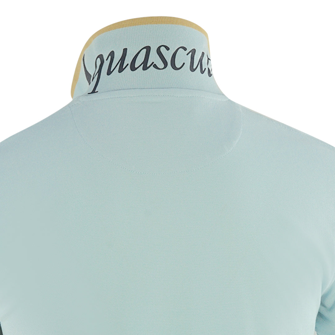 Aquascutum Tipped Aldis Light Blue Polo Shirt