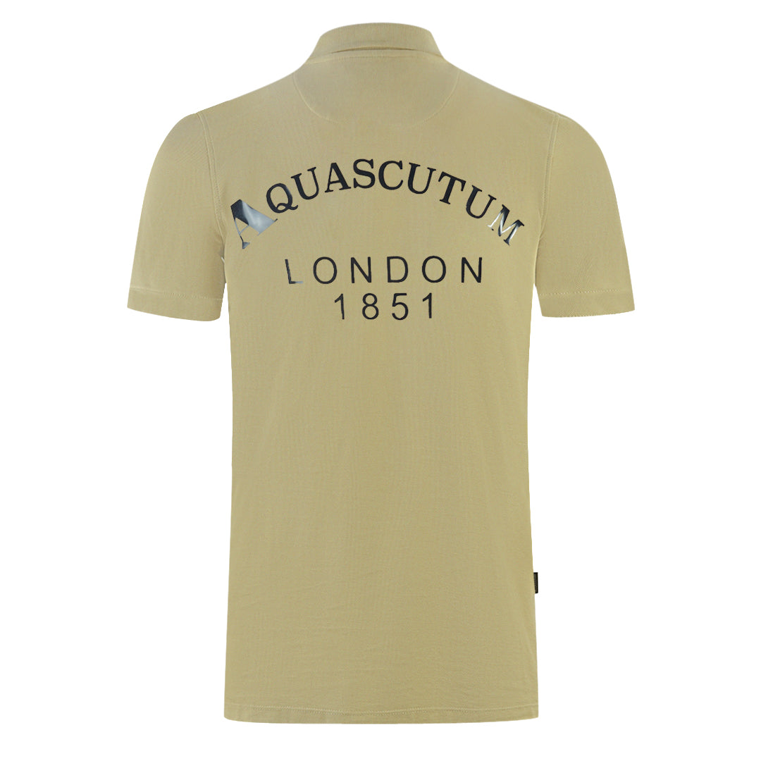 Aquascutum London 1851 Beige Polo Shirt