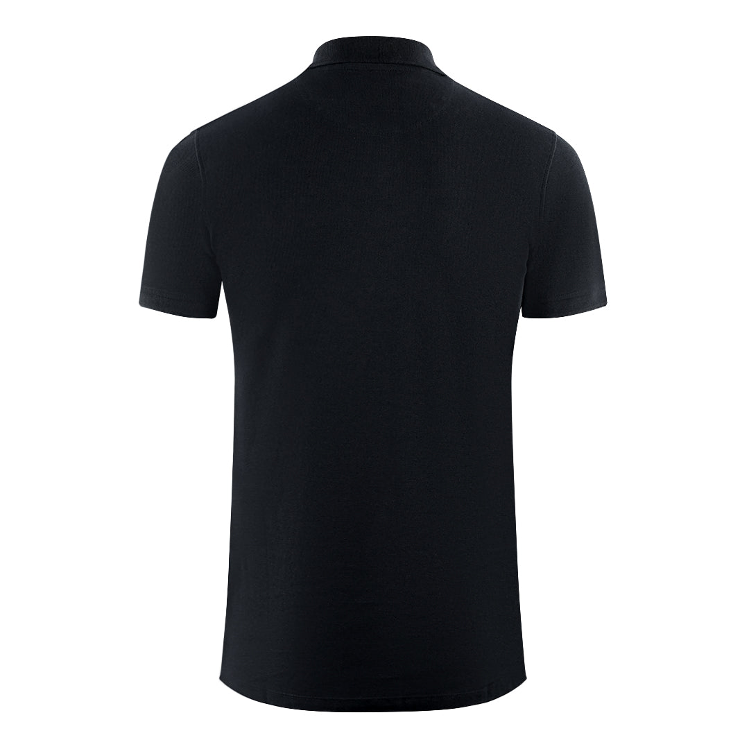Aquascutum London Classic Black Polo Shirt