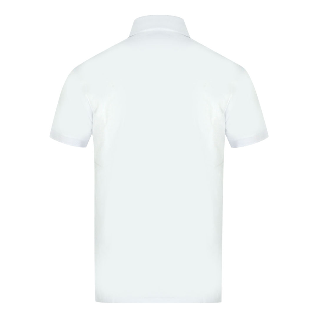 Aquascutum Aldis London Logo White Polo Shirt