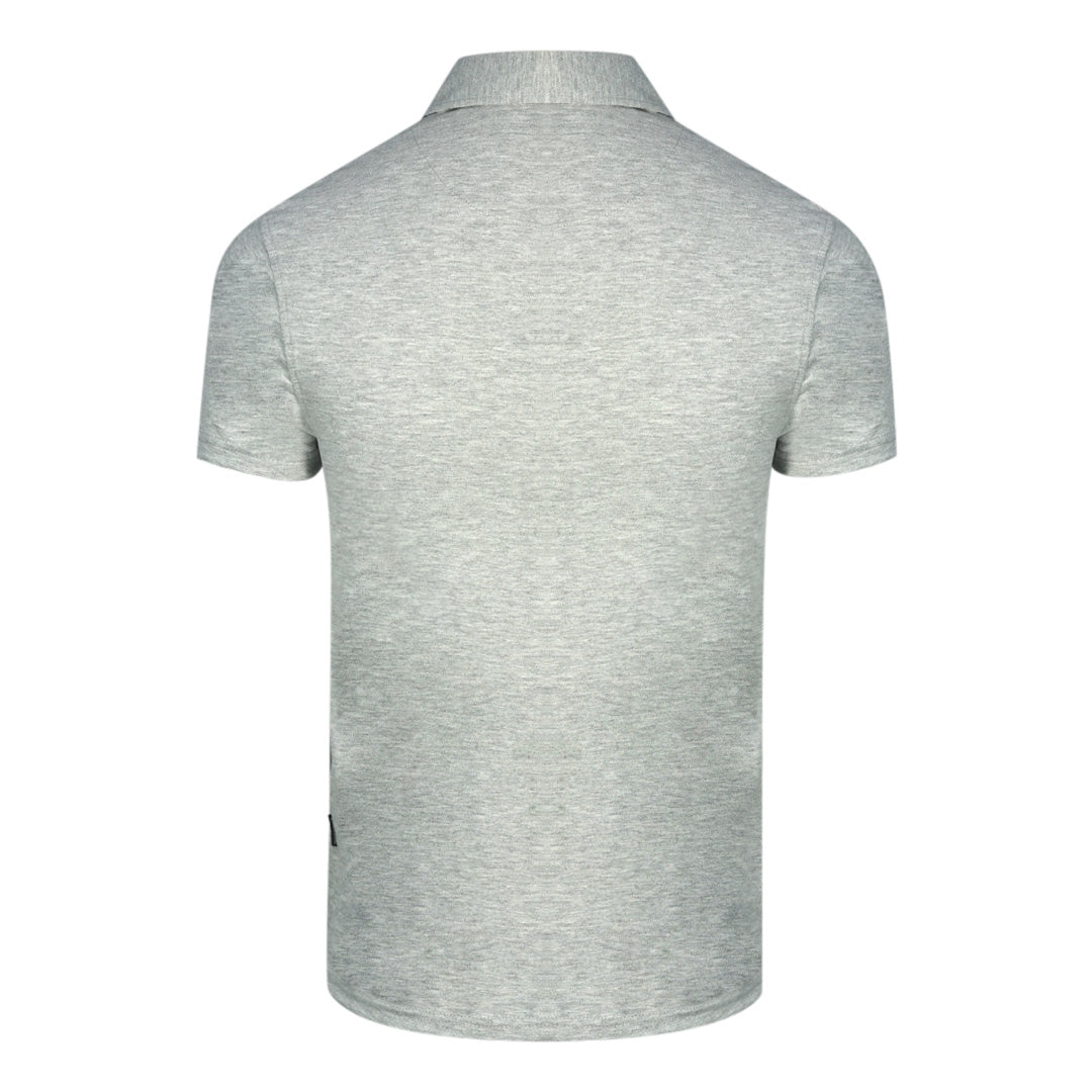 Aquascutum Aldis London Logo Grey Polo Shirt