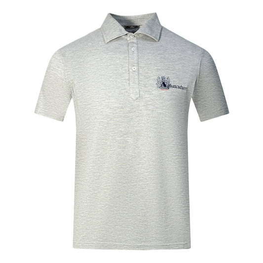 Aquascutum Aldis Brand London Logo Grey Polo Shirt