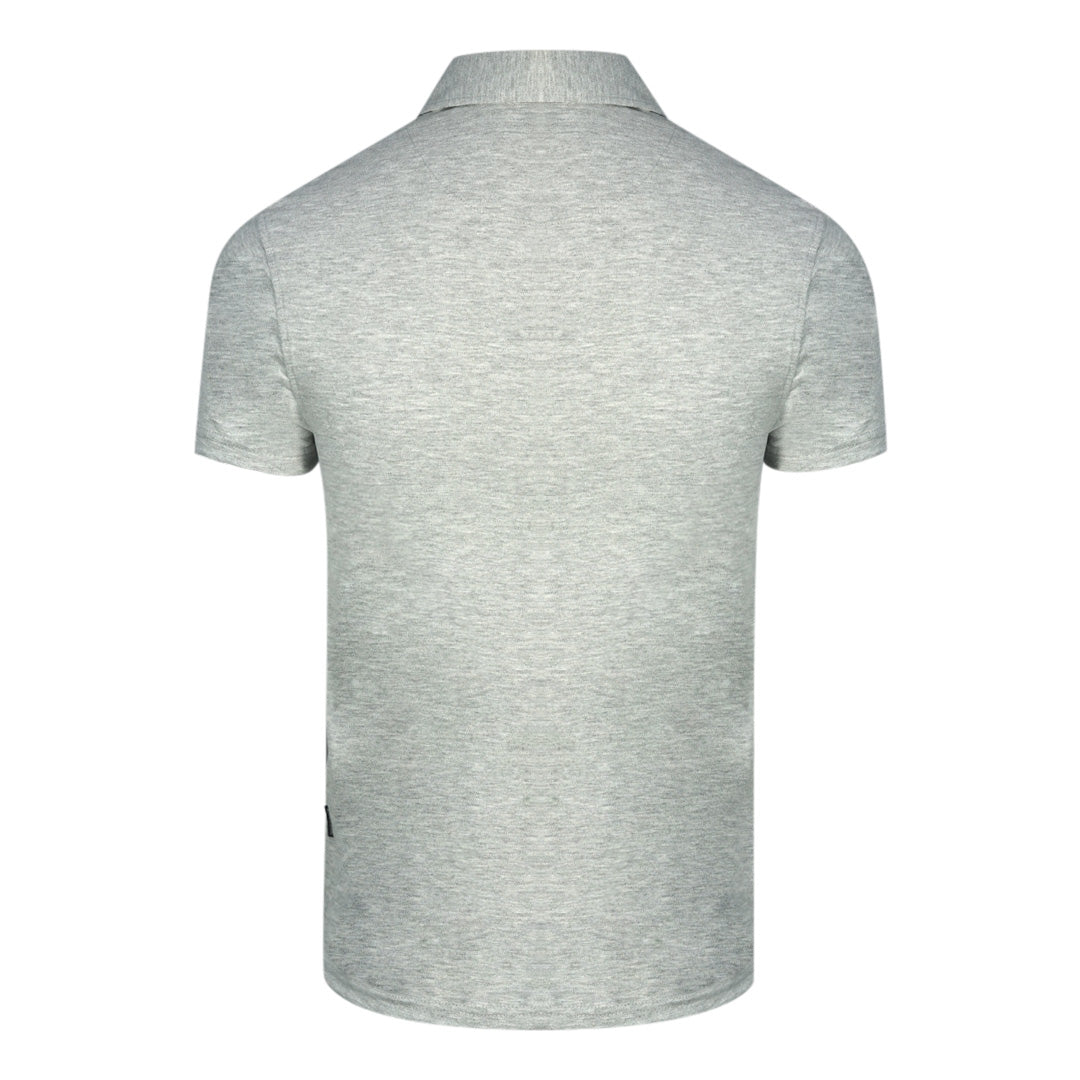 Aquascutum Aldis Brand London Logo Grey Polo Shirt