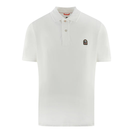 Parajumpers Patch Polo Patch Logo Off White Polo Shirt