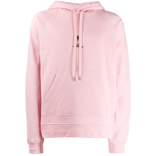 Neil Barrett Lightning Bolt Logo Pink Hoodie - Nova Clothing