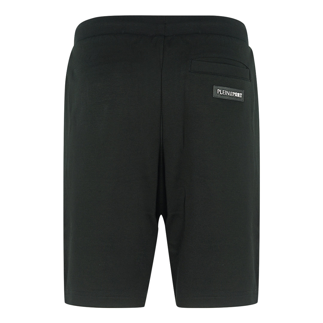 Philipp Plein Stencil Logo Black Shorts - Nova Clothing