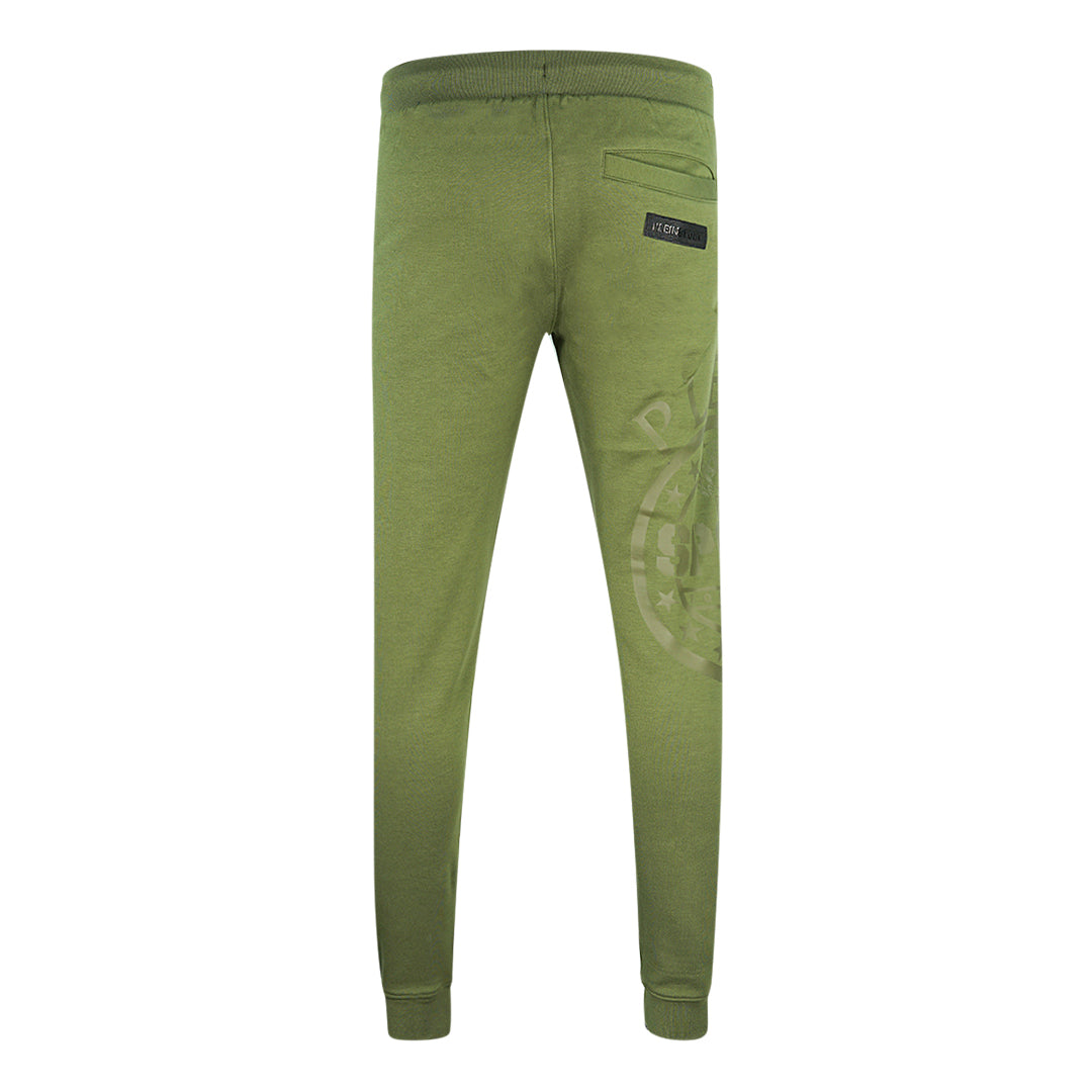 Plein Sport Equipment Logo Green Sweatpants - Nova Clothing