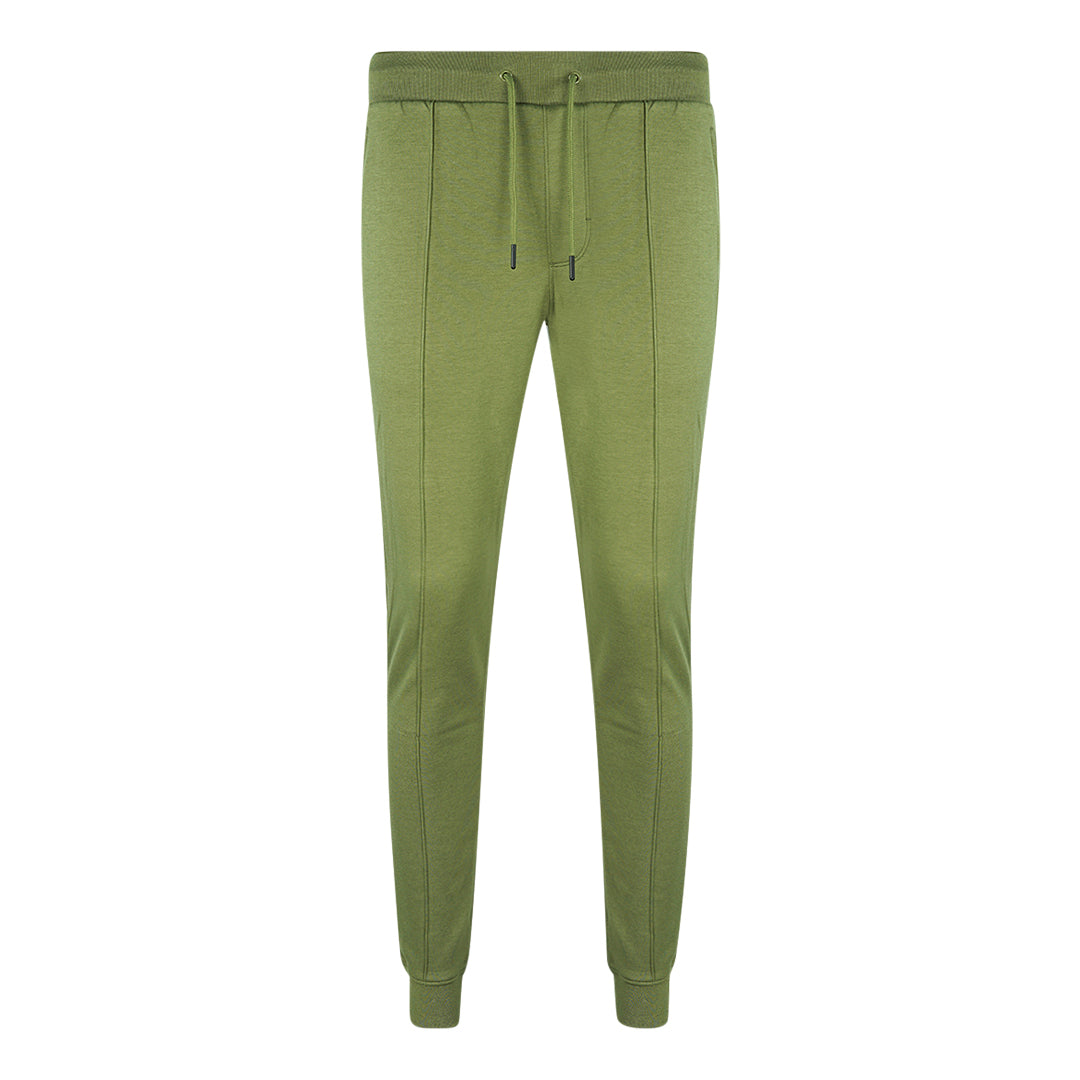 Plein Sport Lined Logo Green Sweatpants - Nova Clothing