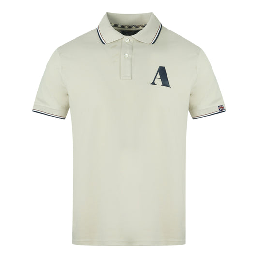 Aquascutum A Logo Biege Polo Shirt