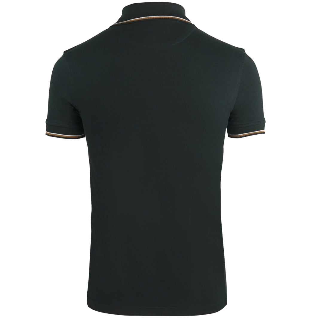 Aquascutum Tipped Collar Black Polo Shirt - Nova Clothing