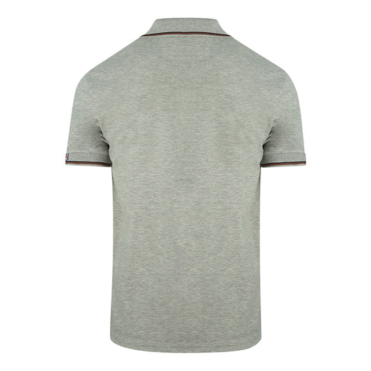 Aquascutum Tipped Collar Grey Polo Shirt