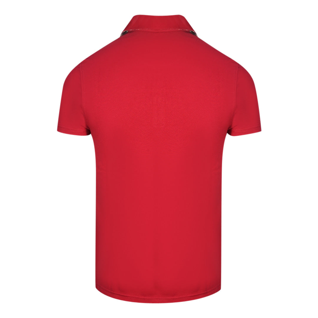 Aquascutum London Bold Logo Red Polo Shirt