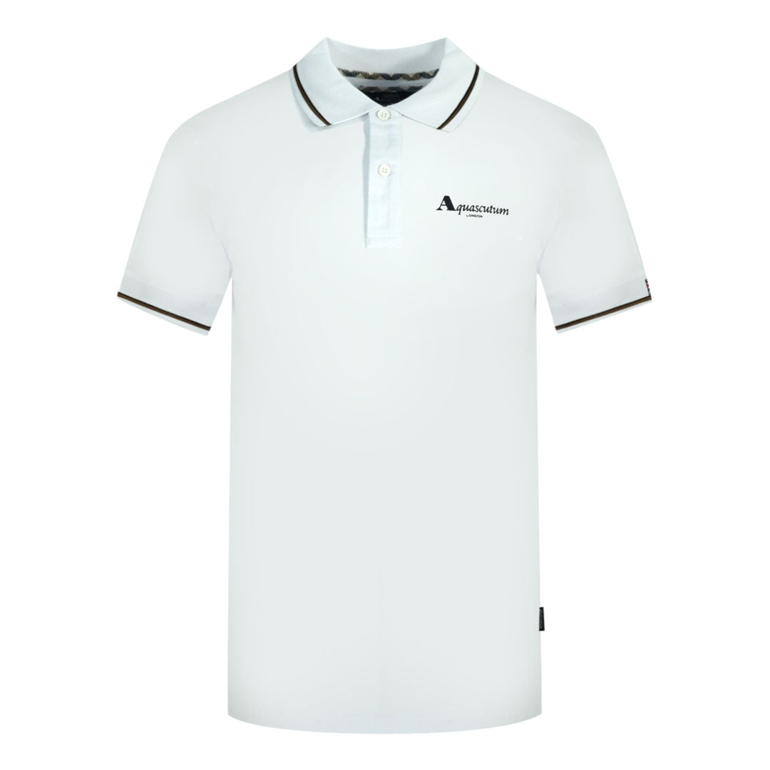 Aquascutum London Tipped White Polo Shirt – Nova Clothing