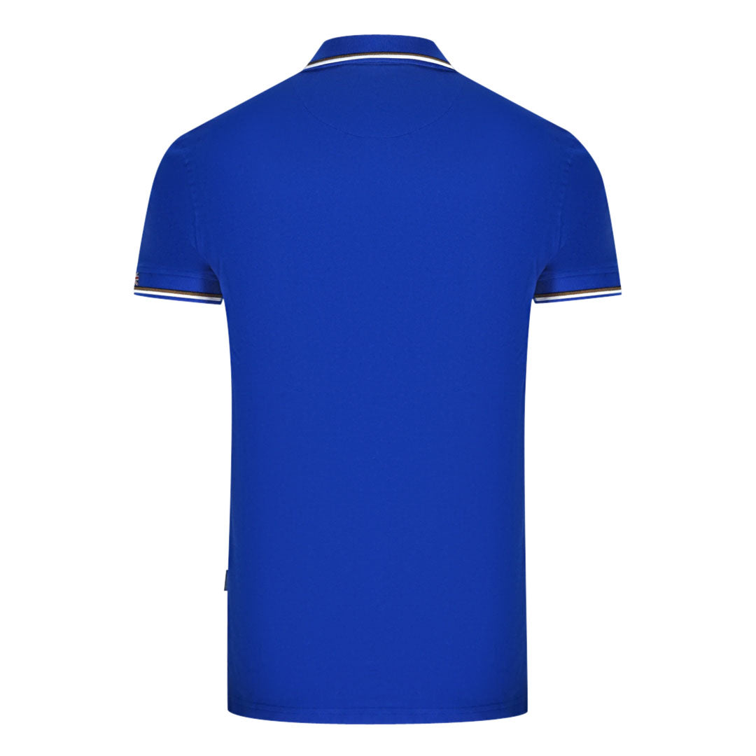 Aquascutum London Tipped Blue Polo Shirt