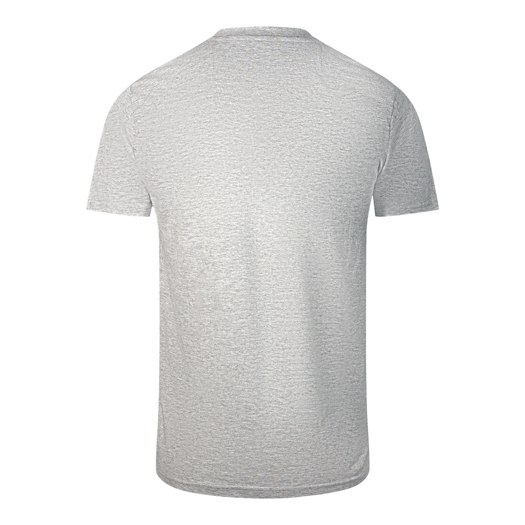 Cavalli Class Leopard Print Logo Grey T-Shirt