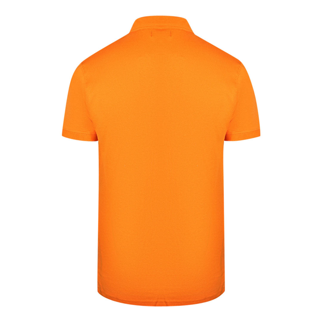 Cavalli Class Patch Logo Orange Polo Shirt