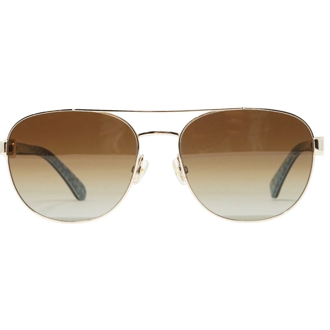 Kate Spade Brown Lens Gold Havana Sunglasses