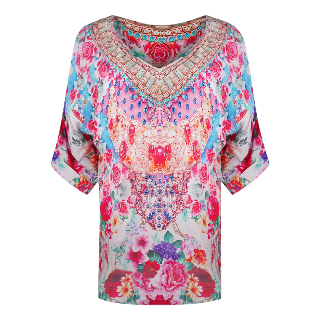 Inoa Rosetto Gardenia 1202118 Multicoloured Silk Fish Top