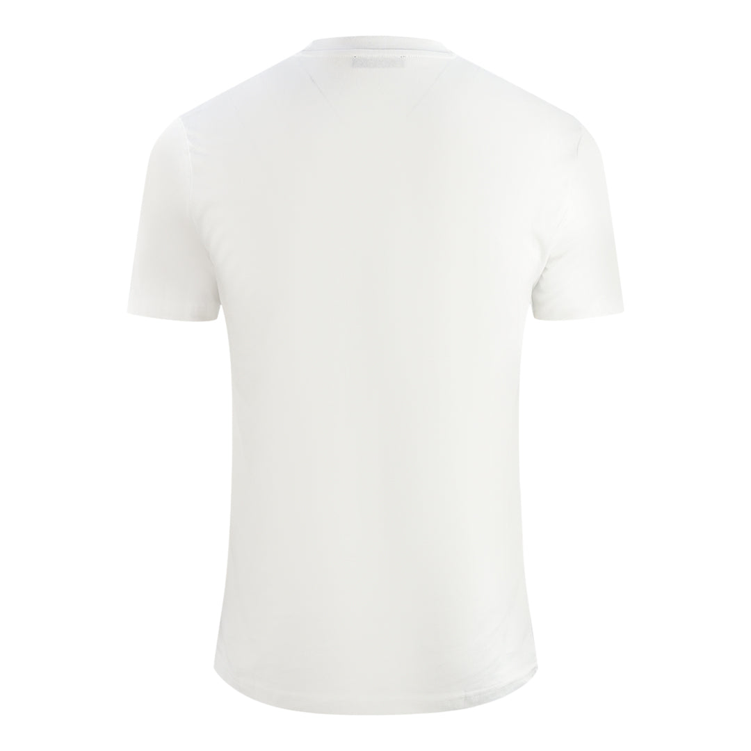 Cavalli Class Boxed Leopard Logo White T-Shirt