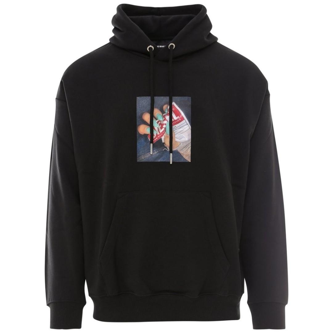 Diesel Graphic Square Logo Hoodie