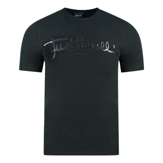 Just Cavalli Logo Signature Black T-Shirt