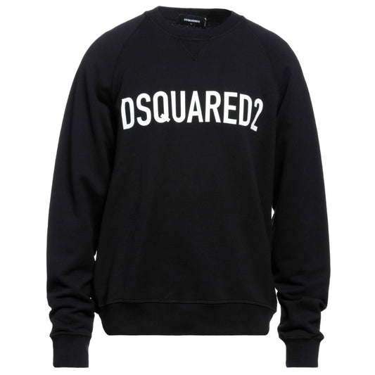 Dsquared2 Classic Logo Raglan Fit Logo Black Sweater