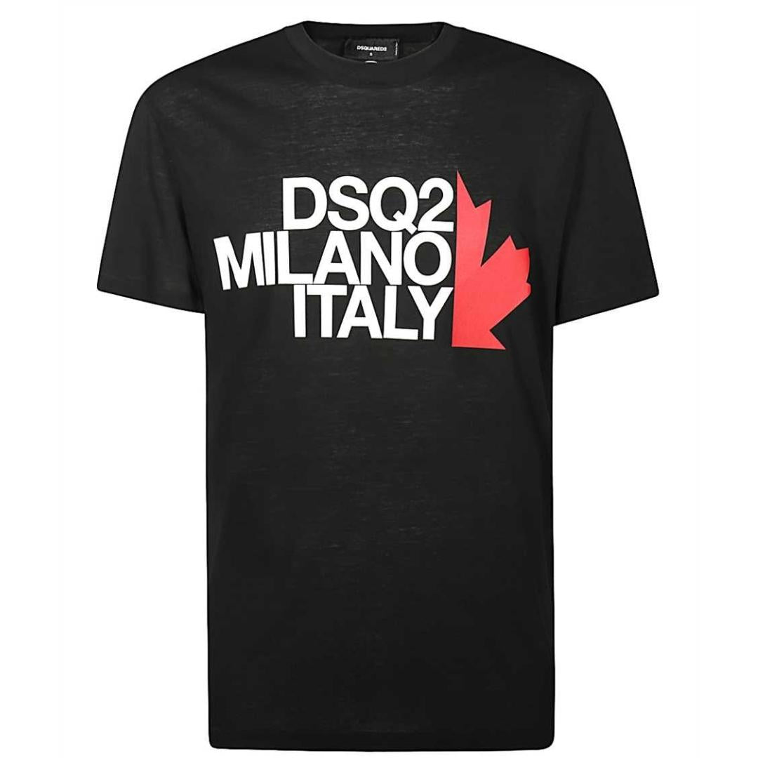 Dsquared2 DSQ2 Milano Italy Black T-Shirt