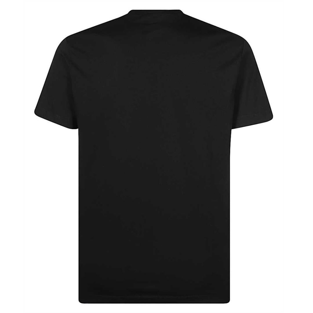Dsquared2 Techno Maple Leaf Oversize Black T-Shirt