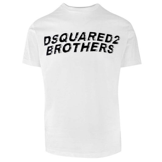 Dsquared2 Brothers Fading Logo White T-Shirt