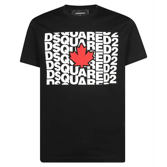 Dsquared2 Logo Flag Black T-Shirt