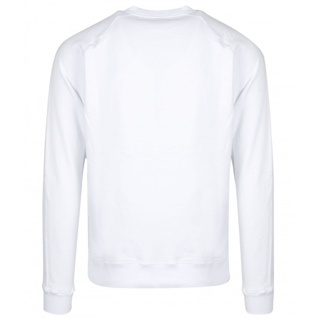 Dsquared2 Classic Raglan Fit Logo White Sweater - Nova Clothing