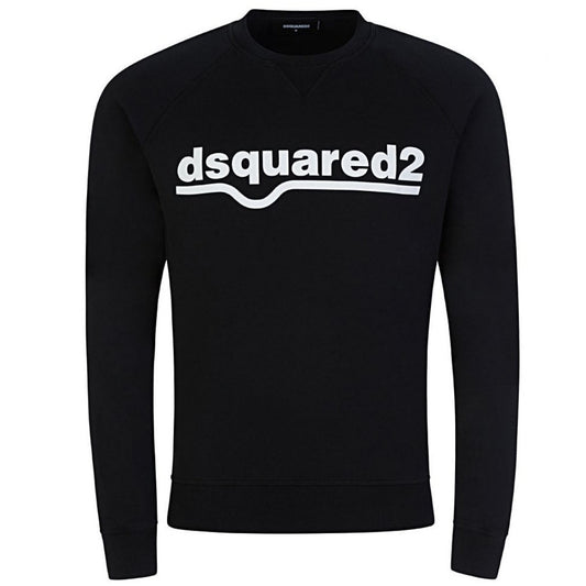 Dsquared2 Classic Raglan Fit Logo Black Sweater - Nova Clothing