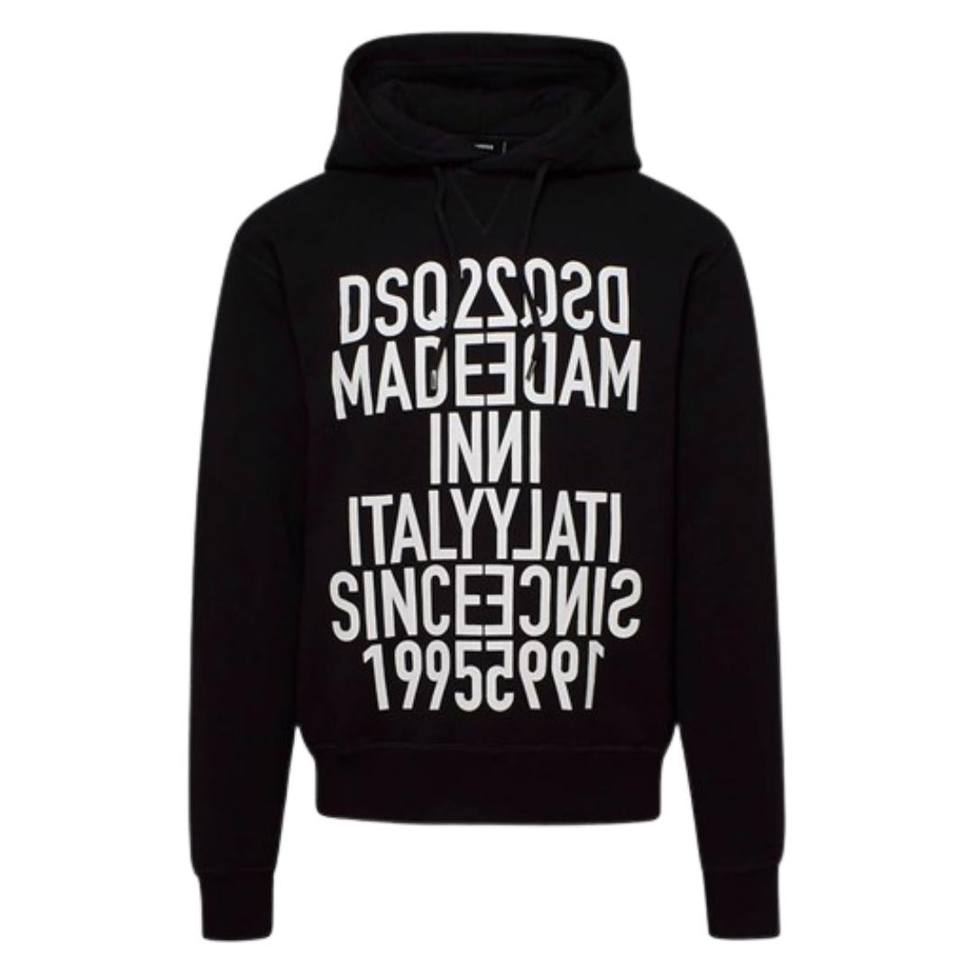 Dsquared2 Made In Italy Since 1995 Black Hoodie