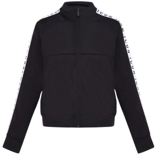 Dsquared2 Taped Sleeves Dean Sport Fit Black Jacket