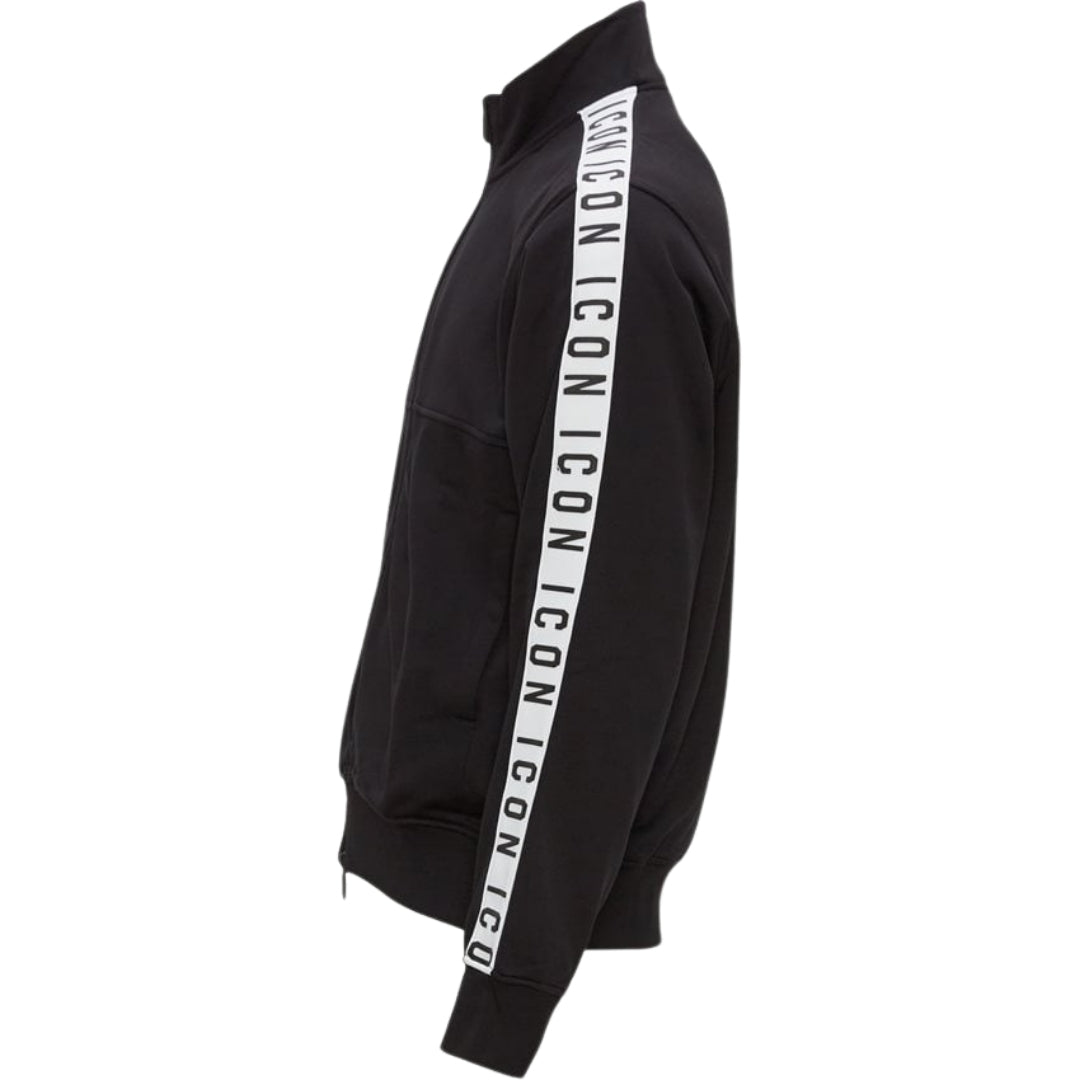 Dsquared2 Taped Sleeves Dean Sport Fit Black Jacket