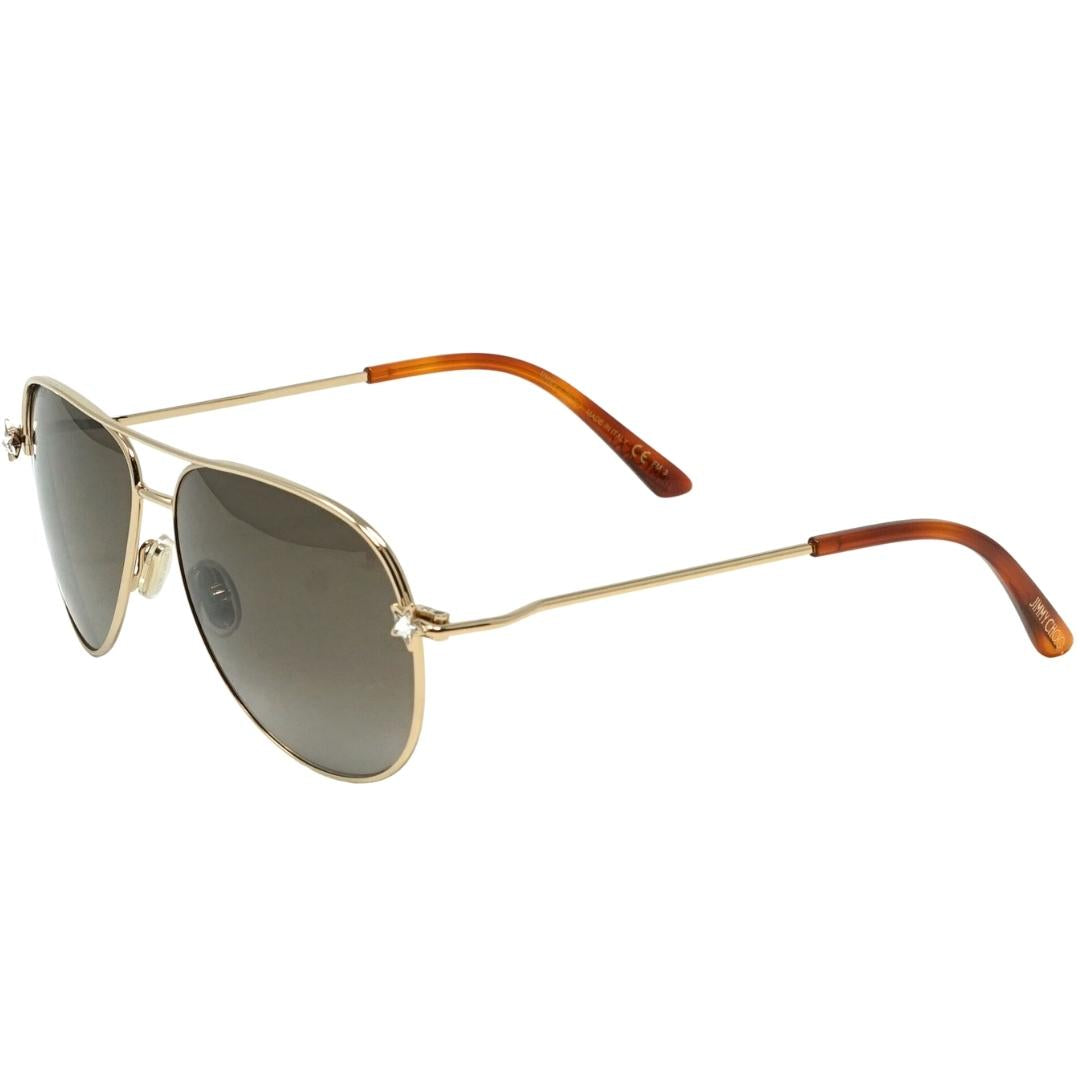 Jimmy Choo Sansa 0j5g Ha Gold Sunglasses – Nova Clothing