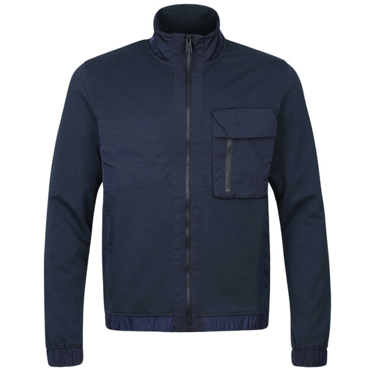 Belstaff Seal Full Zip-Up Dark Ink Blue Sweatshirt