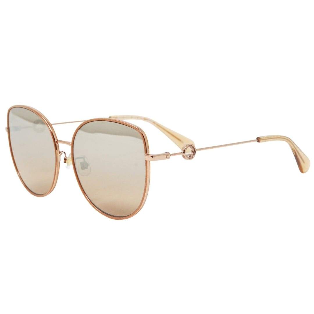 Kate Spade Brown Lens Gold Sunglasses