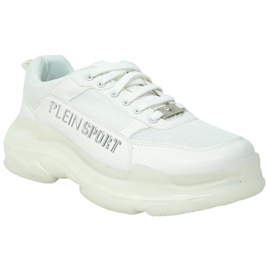 Plein Sport Logo White Sneakers