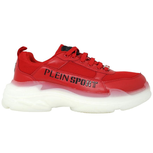 Plein Sport Brand Logo Red Sneakers