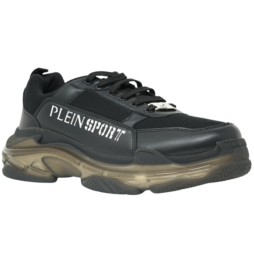 Plein Sport Brand Logo Black Sneakers