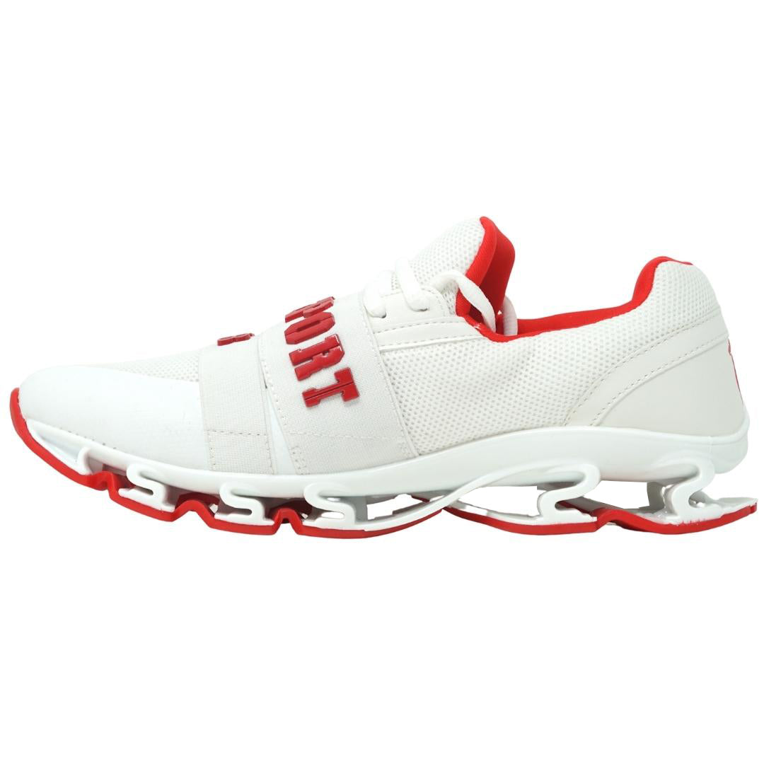 Plein Sport Tape Logo White Red Sneakers
